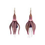 Fuchsia mesh earrings by Sarah Cavender